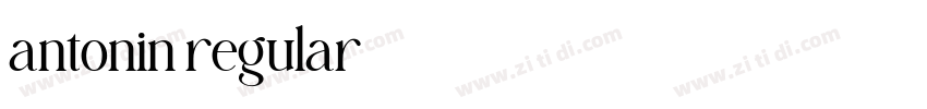 antonin regular字体转换